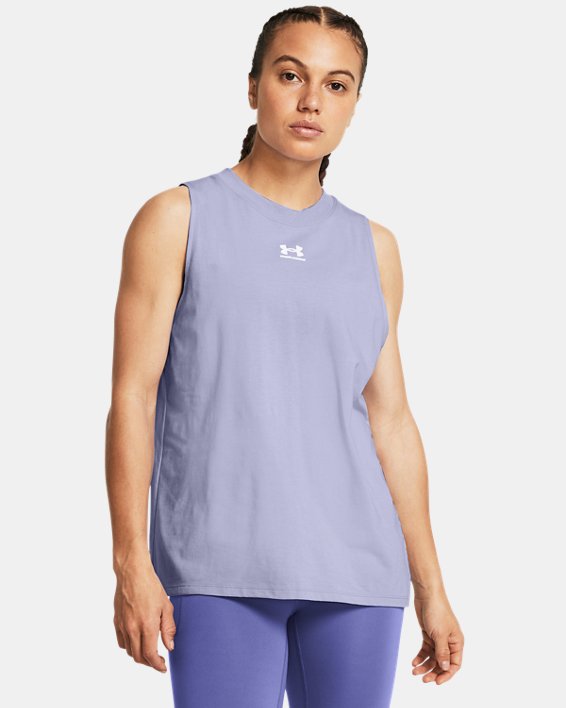 เสื้อกล้าม UA Off Campus Muscle สำหรับผู้หญิง in Purple image number 0
